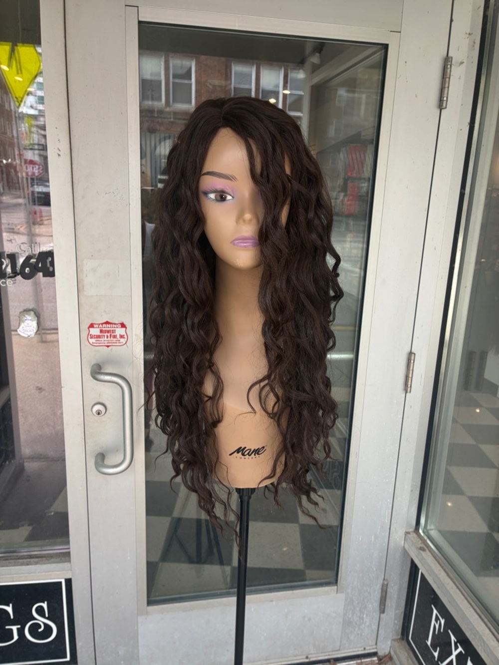 Long Wavy Dark Brown Women's Wig -
